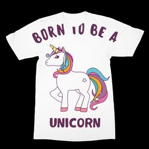 Born to be a Unicorn Adult Shirt